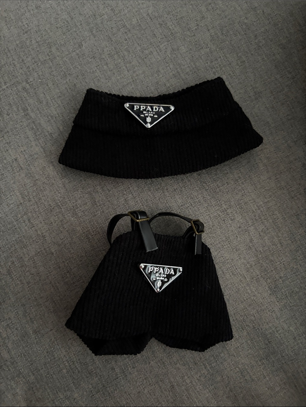 Labubu or XS doll overall and bucket hat set